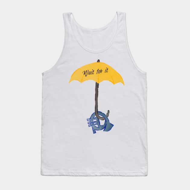 Yellow umbrella and blue horn black - Wait for it - purple Tank Top by Uwaki